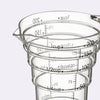 段々計量カップ レイヤー 200ml クリア.|s5